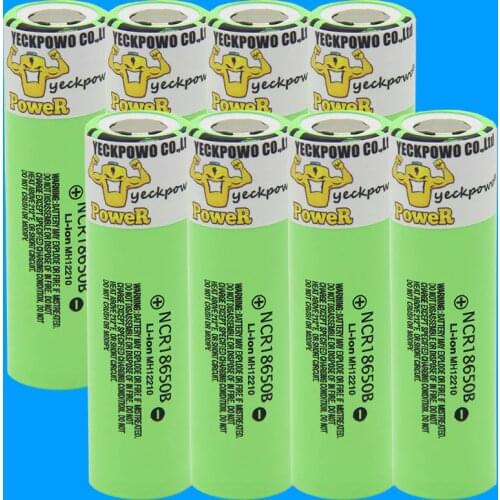 YECKPOWO ncr18650b battery li-ion batteries ion lithium akkumulator 3400mah 3.7V rechargeable akkus / 18650 charger USB 4 SLOT