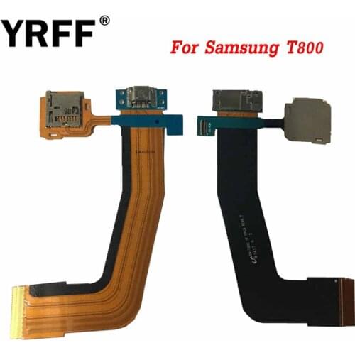 YRFF Repair Parts Port With SD Card Reader Flex Cable For Samsung Galaxy Tab S 10.5 T800 Dock Connector Charging USB Port