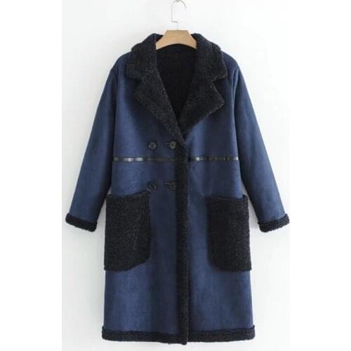 2017 WOMEN AUTUMN WINTER JACKET BOTH SIDE WEAR SOLID WARM LOOSE FEMALE COAT HIGH QUALITY HOT SALE ZL815