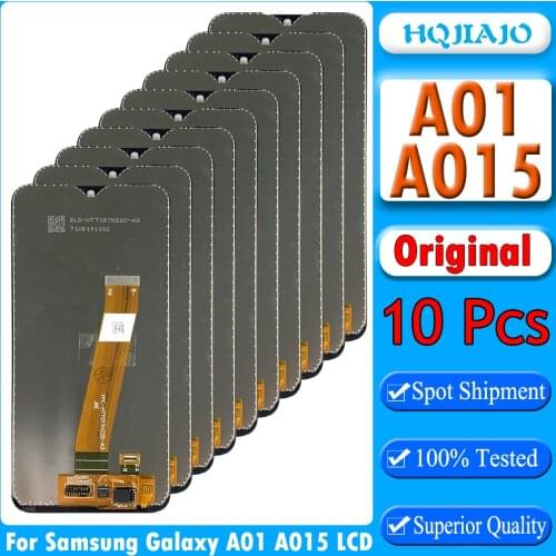 10 Piece/lot Original LCD For Samsung Galaxy A01 A015 LCD Display Touch Screen Digitizer Assembly For A015F A015G A015DS LCD