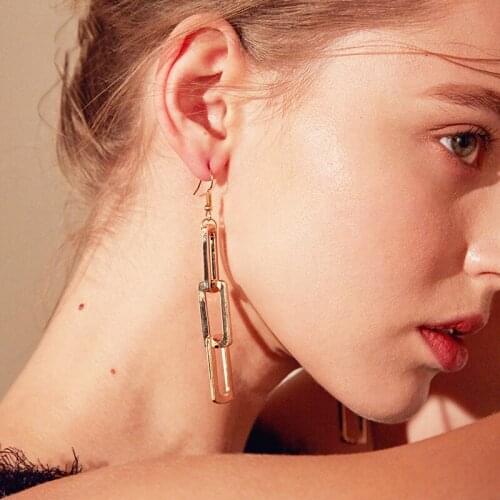 Gold Baroque Earrings for Woman Long Drop Big Gold Party Brincos Eardrop Lange Oorbellen Pendientes Aretes 2017