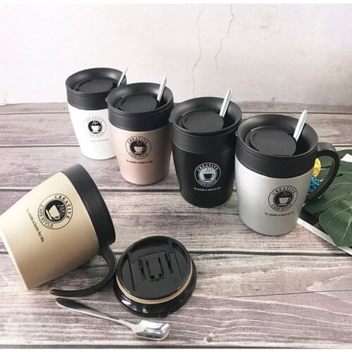 330ml Double Wall Stainless Steel Vacuum Flasks Car Thermal Travel Mug Portable Thermos Portable Drinkware Coffee Tea Simple