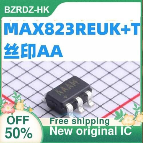 5PCS/lot MAX823REUK+T SOT23-5 AA 2.63V MCU New original IC