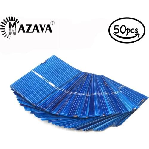 50 pcs Solar Cells 5V 6V 9V 12V DIY Charger Polycrystalline Battery Charge C60 5/6 inch Mono Poly Solar Panels Education Study