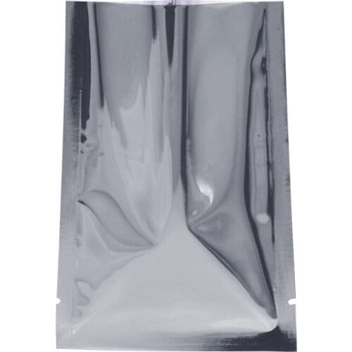 500pieces Mini 5x7cm Silver Flat Open Top Food Vacuun Package Packing Bag Coffee Tea Powder Moisture Proof Aluminum Foil Storage
