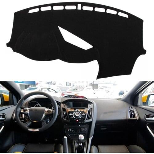 Anti-UV Car Dashboard Cover Dash Mat Pad Dashmat Sun Shade Instrument Carpet For Ford Focus ST RS 2012 2013 2014 2015 2016 -2018