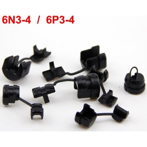 70pcs Black 6N3-4 6P3-4 Nylong PA Computer Case Round Power Cable Sleeve Wire SJT 3C#16 Cabinet Hole Protector Bushing Grommet