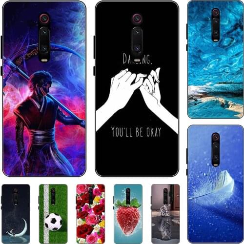 For Xiaomi Redmi K20 Pro K20 Xiaomi Mi 9T Pro 9 T 6.39" Case Cartoon Pattern Soft TPU Cover Coque Animal Flower Shell