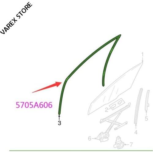 Door glass chute for Mitsubishi Outlander OEM: 5705A605 5705A606 5735A437 5735A438