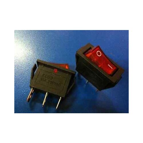 20 Pieces Red Light Indicator SPST On-Off Boat Rocker Switch 15A/250V 15A/125V