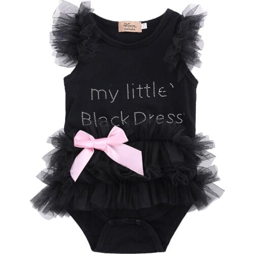 Newborn Kid Baby Girl Infant Romper Jumpsuit Bodysuit Tutu Dress Clothes Outfits