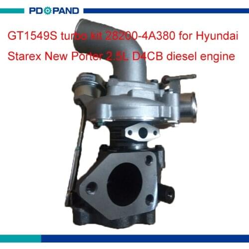 Motor turbo charger kit GT1549S supercharger compressor 28200-4A380 for Hyundai Starex New Porter 2.0L D4CB diesel engine