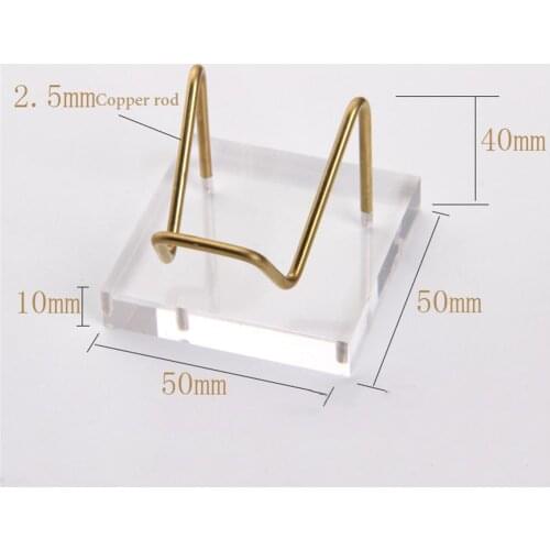 Acrylic Base Metal Arm Mineral Fossils Display Stand Holder with Acrylic Base for Softball Golf Tennis Ball Baseball