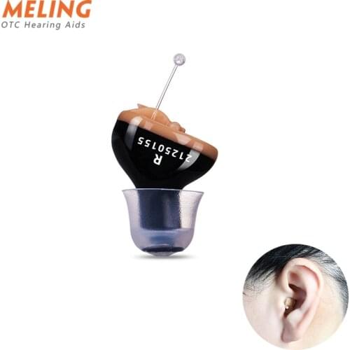 Hearing Aid Mini Elderly Mini Invisible Hearing Aid 10A battery Hearing device Left Right ear Blue Hearing Amplifier