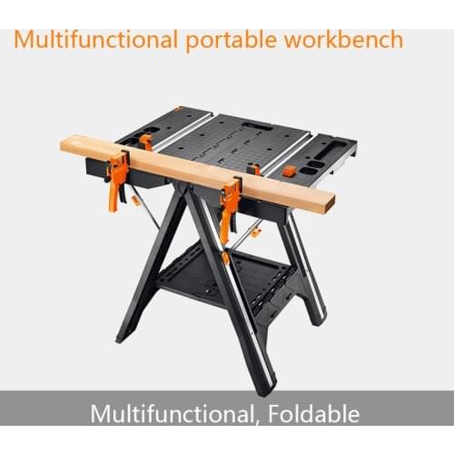 Multifunctional Workbench WX051 Folding Work Tool Table High Quality Non-slip Woodworking Table Portable Household LK