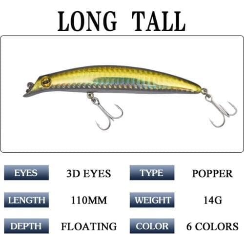 Mounchain 11cm/14g Lure Bait Fishing Gear Hooks Bionic Fake Lures