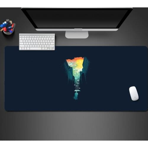 Natural Rubber Cool Personality Retro Mouse Pad Advanced Office Laptop Keyboard Mouse Lock Table Pad Family Special Large Mats