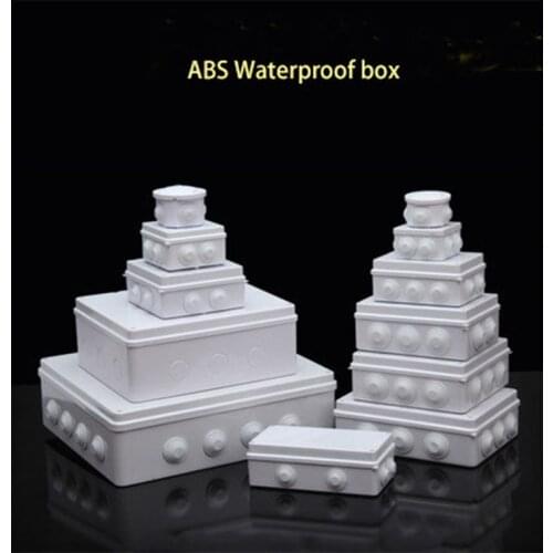 Wholesale ABS Plastic IP65 Waterproof Junction Box DIY Outdoor Electrical Connection box Cable Branch box