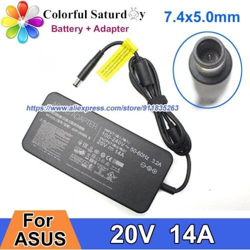 Original ADP-280BB B For ASUS AC Adapter 20V 14A 7.0x5.0mm For MSI Gaming Laptop GE75-9SF Power Supply Charger