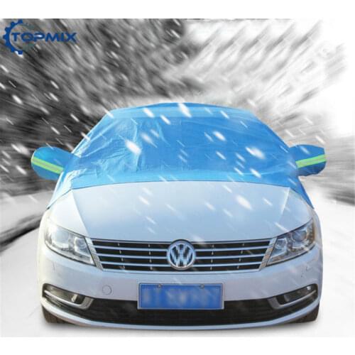 Blue/Gray Car Sunscreen Cloth Windshield Sun Shade Waterproof Winter Snow Shield Cover Car Front Windscreen Rain Frost Sunshade
