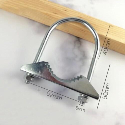 Outdoor Antenna U Bolts Installation Clamp Holding Pole Dixation U Bracket 90*52mm