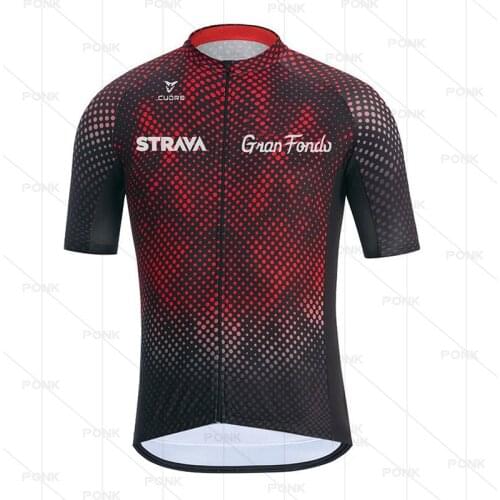 Short Sleeve Cycling Jersey STRAVA Summer Mountain Bicycle Clothing Maillot Ropa Ciclismo Racing Bike Clothes Cycling Clothing
