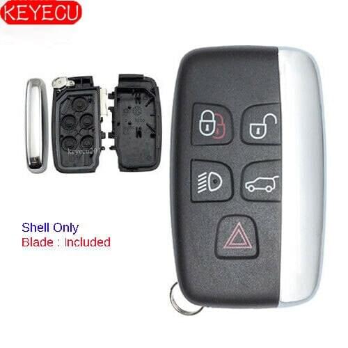KEYECU Replacement Remote Key Shell Case Fob for 2014-2017 Jaguar F-Type, XE XF XJ XK