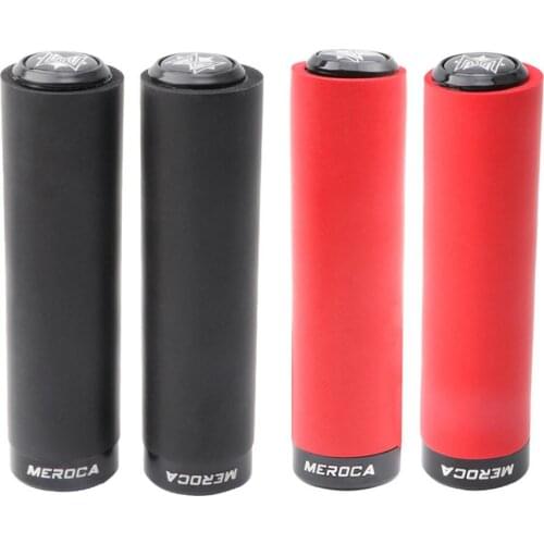 1 Pair Bicycle Grips Mtb Silicone Sponge Handlebar Grips Anti-skid Shock-absorbing Soft Bike Grips Ultraight Cycling Handlebar
