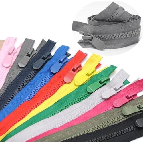 1PCS 100CM Resin Open End Large Zipper Down Jacket Coarse Teeth Zipper For Sewing Garment Accessories DIY Handmade Craft D723