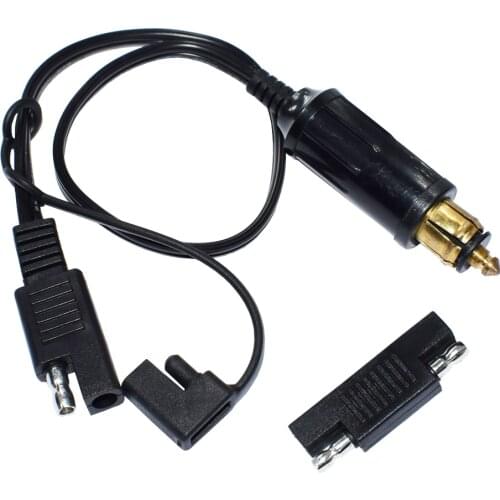 1pcs DIN Hella Powerlet Plug to SAE Battery Adapter Connector Cable for BMW Motorcycle with SAE To SAE Adapter