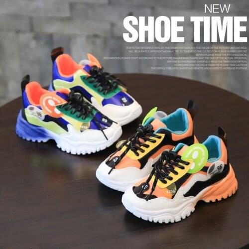 2021 Girls Boys Fashion Sneakers Kids Breathable Casual Shoes Size 26-37 Children Sports Shoes Kids Running Shoes 2-12 Years