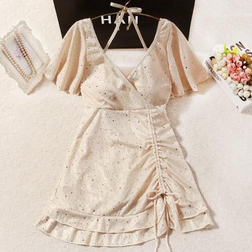 2021 Sexy One Piece Swimsuit Female Backless Swim Beach Dress Brazilian Push Up Swimwear Women Bathing Suit Swimming Beach Wear