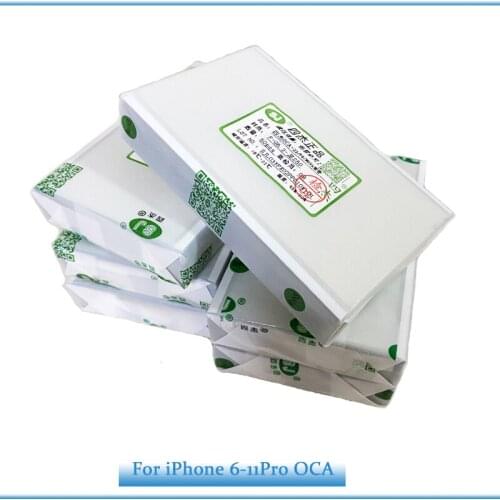 50PCS Original 250um OCA film for iPhone X XR XS Max OCA Optical adhesive for Mitsubishi oca Adhesive repair