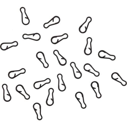 500Pcs Carp fishing clips quick change connector Matt black easy link swivels snap terminal End carp tackle
