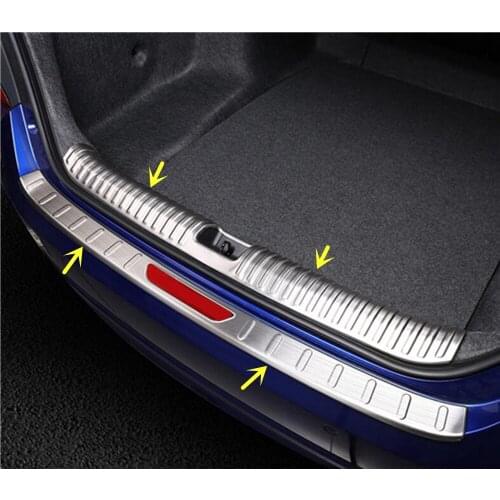 For Honda Accord Sedan 10th 2018 2019 2020 Car Inner Inside Rear Bumper External Outside Trim Scuff Sill Trunk Plate Pedal