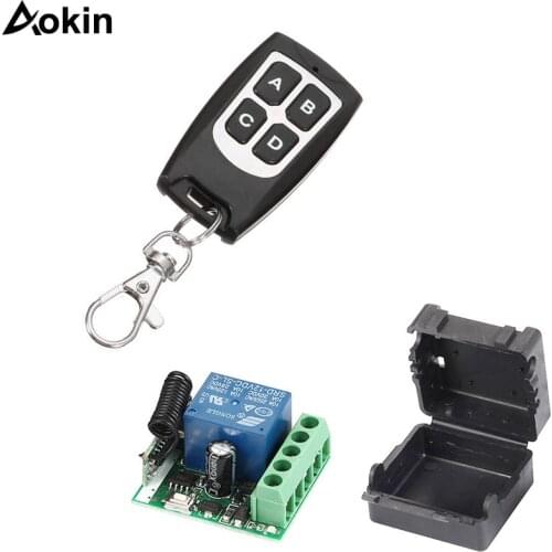 Wireless Remote Control Switch 433Mhz DC 12V 1CH relay Receiver Module With 4 channel RF Remote 433 Mhz Transmittee