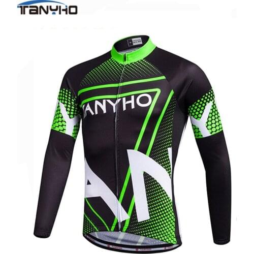 Tanyho Brand 2019 Cycling Jersey Breathable Long Sleeve Ropa Ciclismo Bicycle Sportswear Quick Dry Bike Clothing For Men