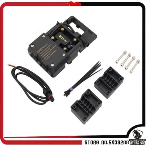 Motor Phone Holder Navigation Support Stable Handle Base Dual USB ExpansionFor BMW R1200GS LC&Adventure 2014- 2017 2015 2016