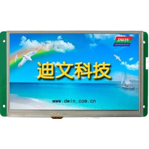 DMT80480L070_01W 7 Inch Serial Interface Instruction Screen Music Play Resistive Touch / Non-touch Screen