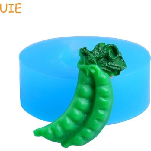 VYL013U Pea Pod Flexible Silicone Mold Clay Push Mold Mini Resin Mold Polymer Clay Charms (Clay Resin Epoxy)