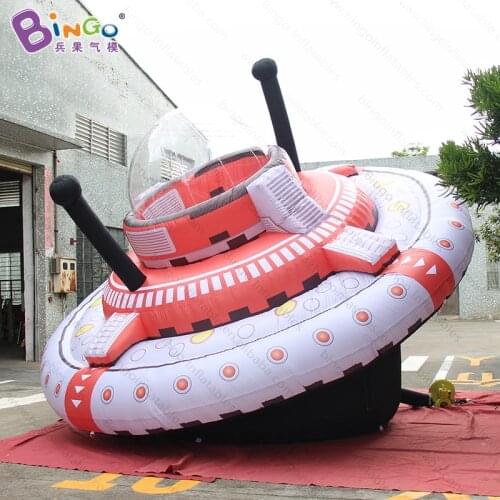 Personalized 7M diameters Inflatable flying saucer with printing / Giant inflatable UFO for advertising / inflated UFO balloons
