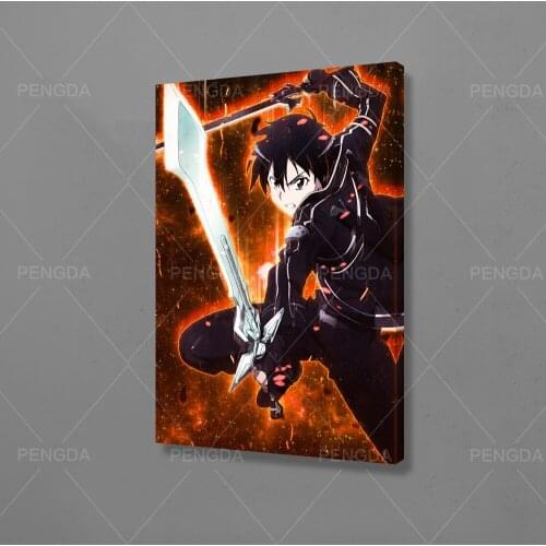 Canvas Painting Wall Art Sword Art Online Printing Poster Home Decorative Japanese Animation Modern Living Room Modular Pictures