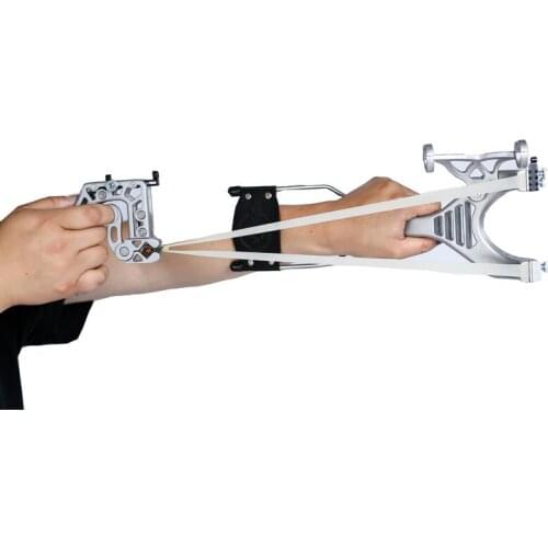 Old archers stainless steel catapult with wrist support in sight hunting catapult outdoor shooting professional catapult