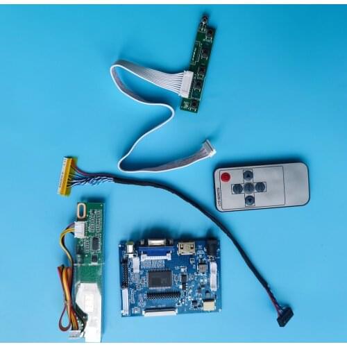 Kit Work for B140EW01 V5/V3/V0/V1 1280x768 Controller Board remote 2AV VGA AV driver panel HDMI-compatible LCD display monitor