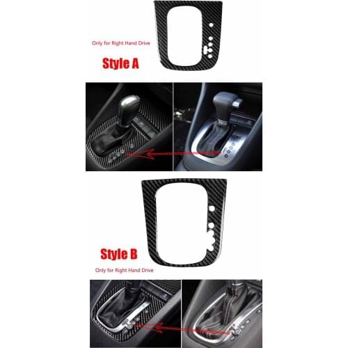 Carbon Fiber Console Gear Shift Panel Cover For VW Golf 6 MK6 GTI R 08-12 RHD