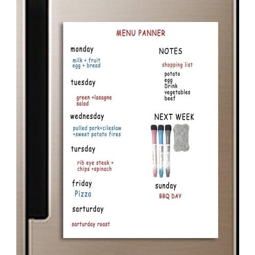 A3 Magnetic Calendar for Fridge - Dry Erase Whiteboard for Refrigerator - Monthly White Board- Perfect Planner Kitchen Office