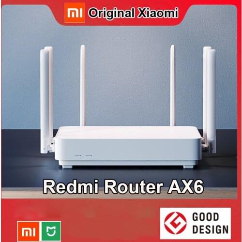 NEW Xiaomi Redmi Router AX6 Wifi 6 6-Core 512M Memory Mesh IoT 6 Signal Amplifier 2.4G 5GHz 2+4 PA Auto Adapted Dual-Band OFDMA