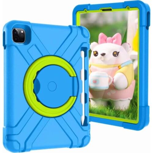 For iPad Pro 11 2020 2nd Gen Shockproof Case Silicone EVA Kids Safe Pen Holder Case Funda for iPad Pro 11 inch Stand Tablet Case