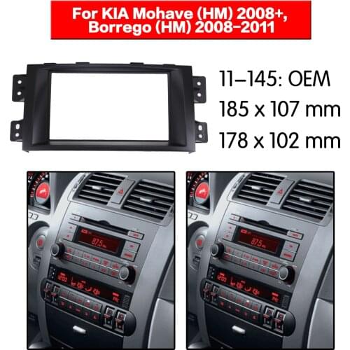Car Radio frame Audio Fascia For KIA Mohave (HM) 2008+, Borrego (HM) 2008+ Car Stereo Radio Fascia Panel Installation Adapter