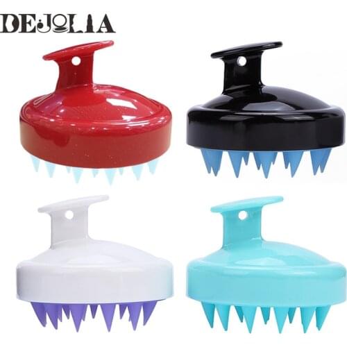 Comb Clean Scalp Head Massage Soft Silicone Shampoo Brush Hair Salon Household Shampoo Brush Bath Hairdressing Tool